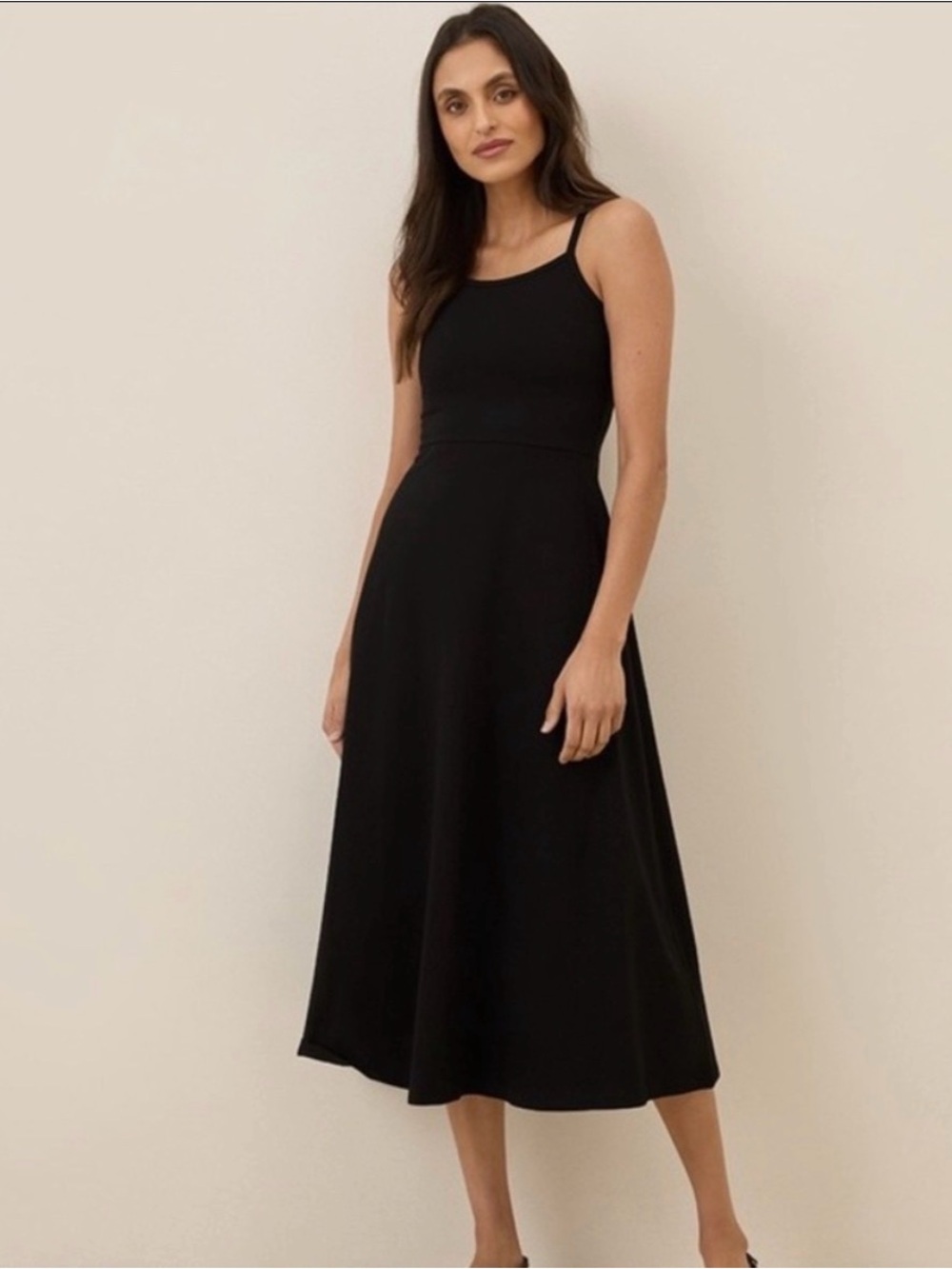 Pact Black Midi Dress